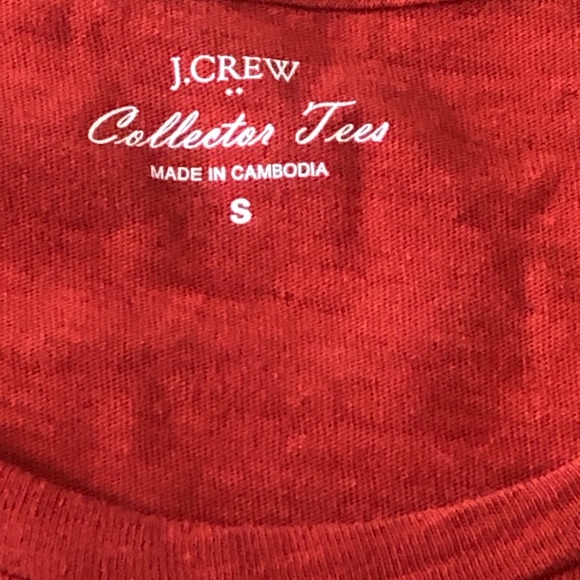 J Crew Factory Collector Tee Size Small Embroidered Pineapple - Picture 3 of 3